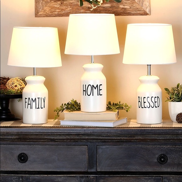 AUCTION PRICE👩🏻‍⚖️ Milk Can Farmhouse Lamp ~ BLESSED - Picture 2 of 2